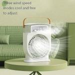 Disnie Rechargeable Mini Portable Cooling Fan – Ice Air Cooler with Spray & LED Light