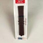 22mm Leather Strap for Smartwatch – Black Color