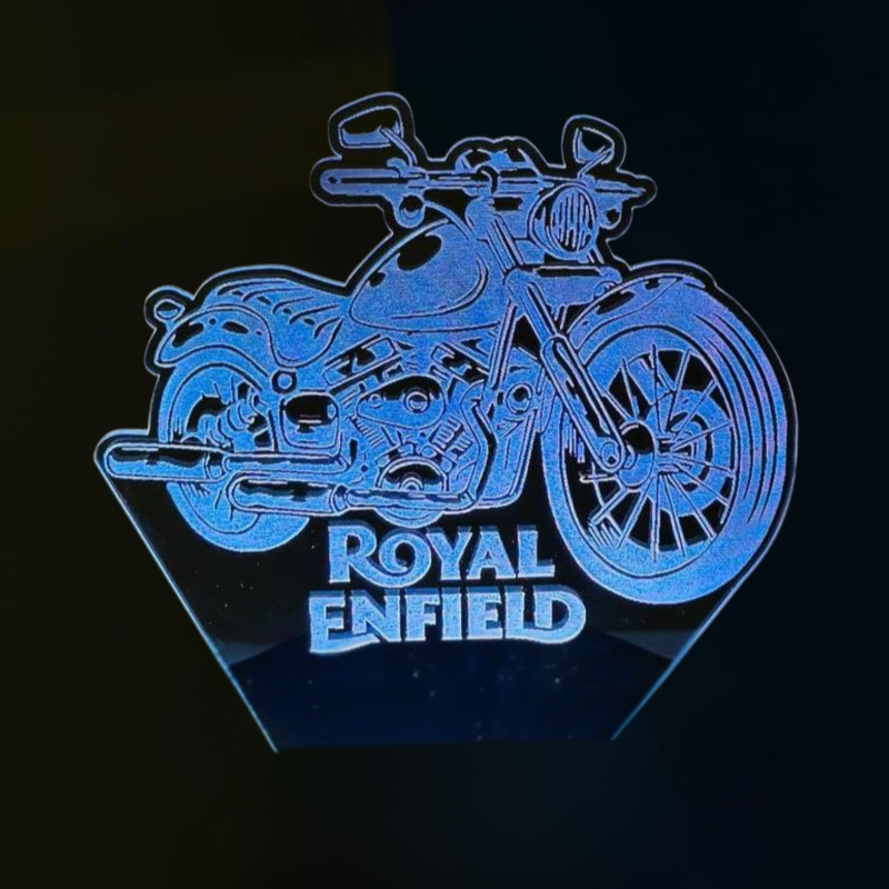 GearUP Acrylic Multicolor Night Lamp (Only Acrylic) Royal Enfeild