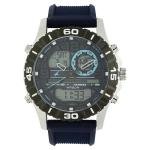 Fastrack NS38035SP02 Quartz Analog Digital Grey Dial Silicone Strap Watch