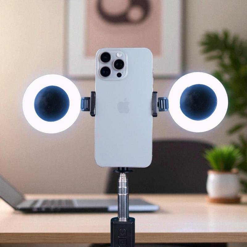 Plokama K9 Pro Double LED Selfie Stick Tripod