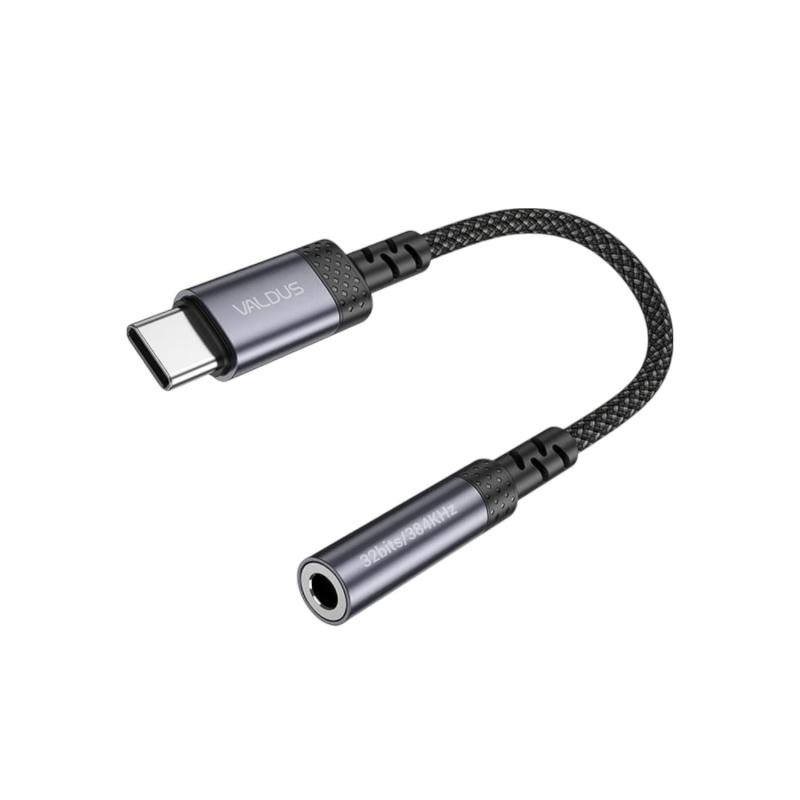 VALDUS CS32 USB-C to 3.5mm Audio Adapter Cable
