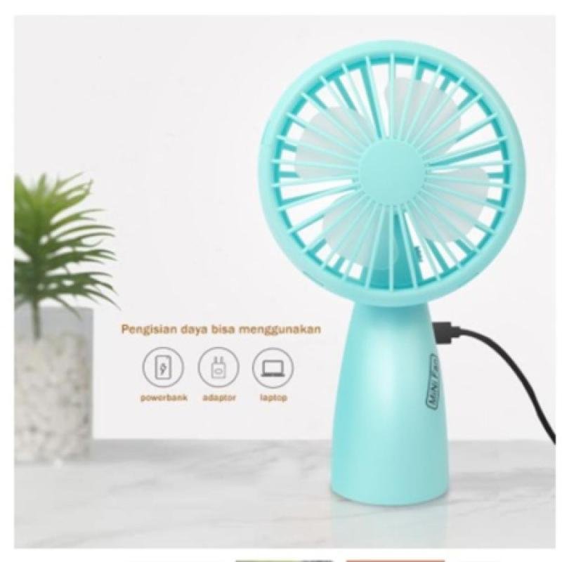 Portable Handheld Mini Fan Usb Rechargeable Ultra-quiet Dormitory Student Desk Cooling Fan(Lcd Lighting Fan)