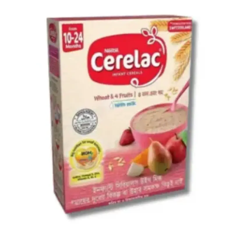 Nestle Cerelac Wheat & 4 Fruits 400(±)50gm