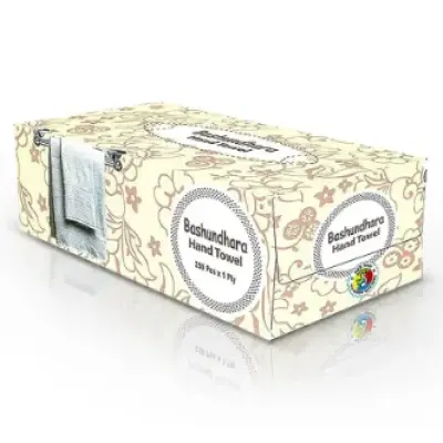 Bashundhara Hand Towel 250PcsX1Ply Box