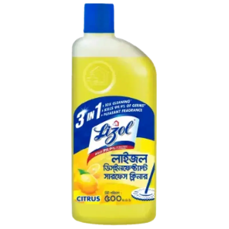 Lizol 3in1 Disinfectant Surface Cleaner Citrus 500ml