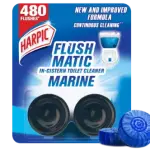Harpic Flush Matic Marine In Cistern Toilet Cleaner 2X50gm