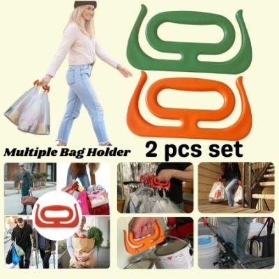 2 Pcs Portable Bag Grip Grocery Bag Carrier Shopping Bag Carrier Grocery Bag Holder Multipurpose Clips Handle Carrier