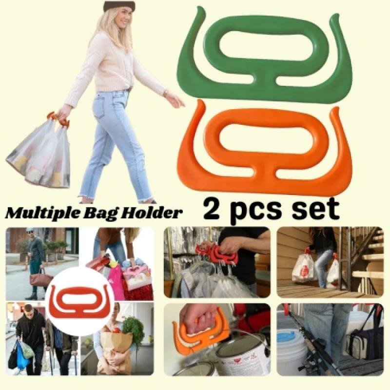 2 Pcs Portable Bag Grip Grocery Bag Carrier Shopping Bag Carrier Grocery Bag Holder Multipurpose Clips Handle Carrier