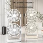 Double-Head High Wind Air Circulation Desktop Fan Portable Double-Layer Cooling Fan (SB-052 Desktop Fan)