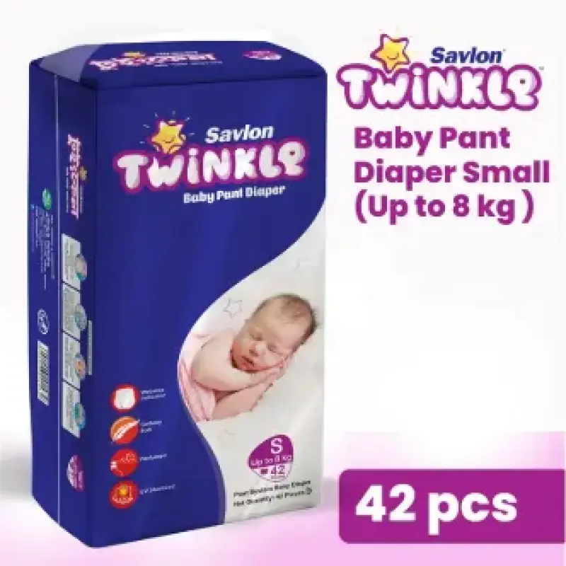 Savlon Twinkle Baby Pant Diaper S 42Pcs