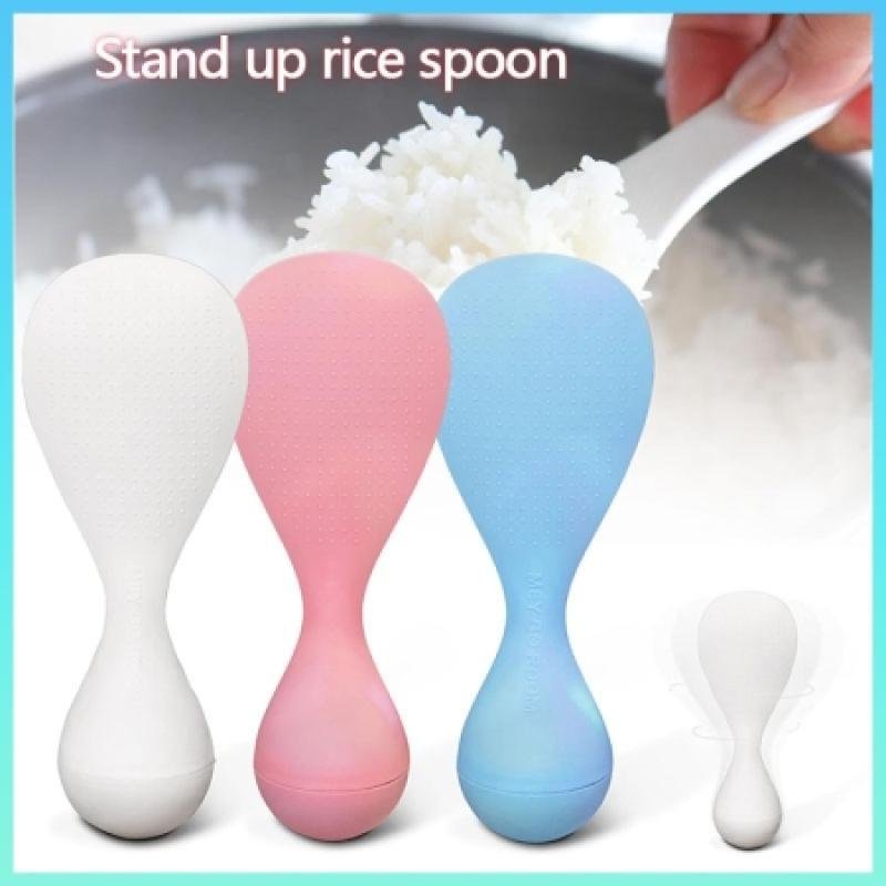 Self-Standing Rice Paddle – Non-Stick, Heat-Resistant Rice Spoon for Cooker or Pot (KD076)