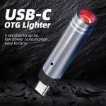 Metal Wireless Cigarette Lighter Windproof USB Type C ( MC115 )