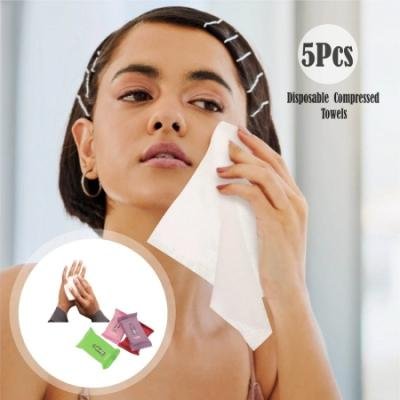 5 Pcs Disposable Compressed Towels - HB027