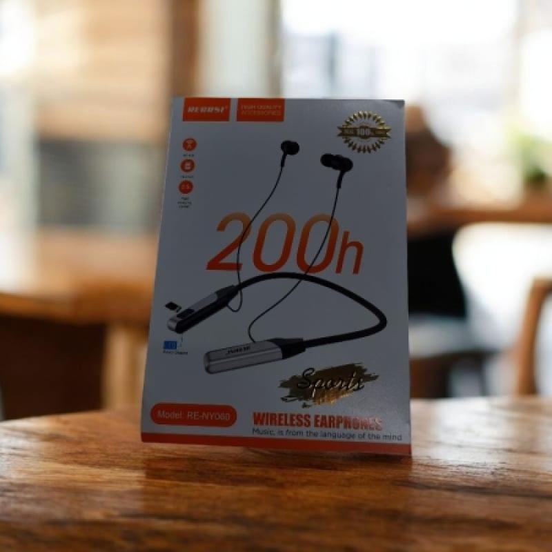 REGRSI RE-NY060 Wireless Earphones – 200h Battery Life | Sport Bluetooth Headset (MC114)