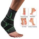 Elastic Ankle Brace Compression Sleeve Foot Support Stabilizer for Plantar Fasciitis Achilles Tendonitis Sports Sock-HB034