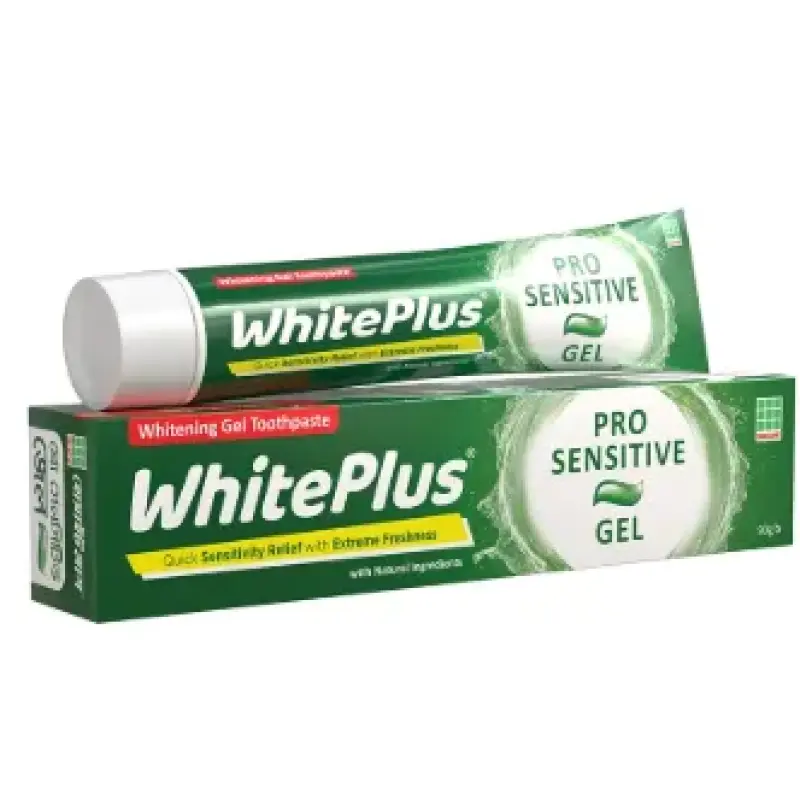 White Plus Pro Sensitive Gel Toothpaste 90gm