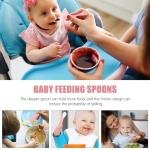 2Pcs Cute Baby Spoons Set Essential Silicone Feeding Spoons Compact Design for Kids-BC023