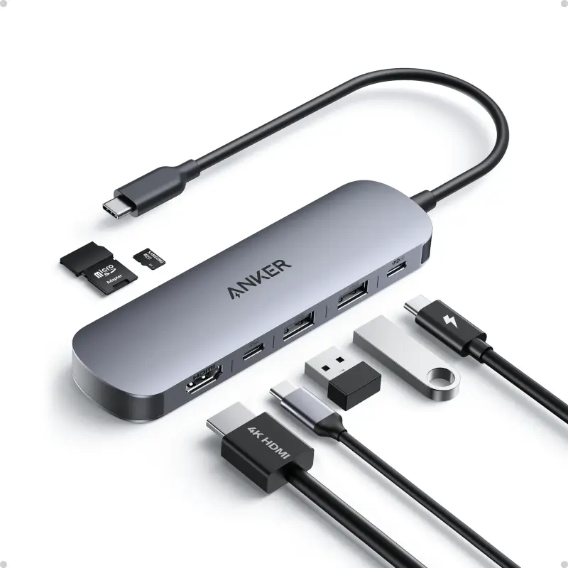Anker USB-C 7 in 1 Multi-Port USB Adapter (A83D2)