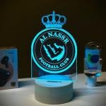 GearUP Acrylic Multicolor Night Lamp (Al-Nassr FC) – BLACK