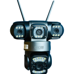 V380 PRO 3 Lens CCTV Outdoor Waterproof Night Vision PTZ Camera (4G+LAN)