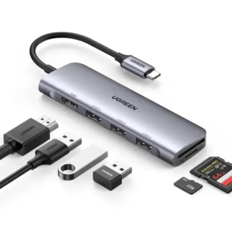 Ugreen CM511 6-in-1 USB-C Multifunction Hub
