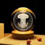 3D Crystal Ball – Jellyfish (1 color Base)