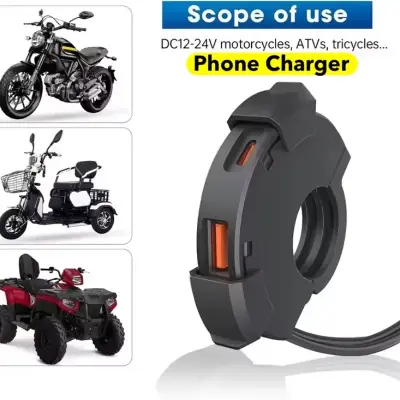 Universal Motorcycle Handlebar Phone Fast Charger