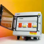 GearUP 12-Way DC PV Combiner Box with MCB, Fuse & SPD (IP65 Waterproof)