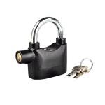 Waterproof Stainless Steel Siren Alarm Lock Anti-Theft Padlock for Motorcycle, Bike, and Home Security