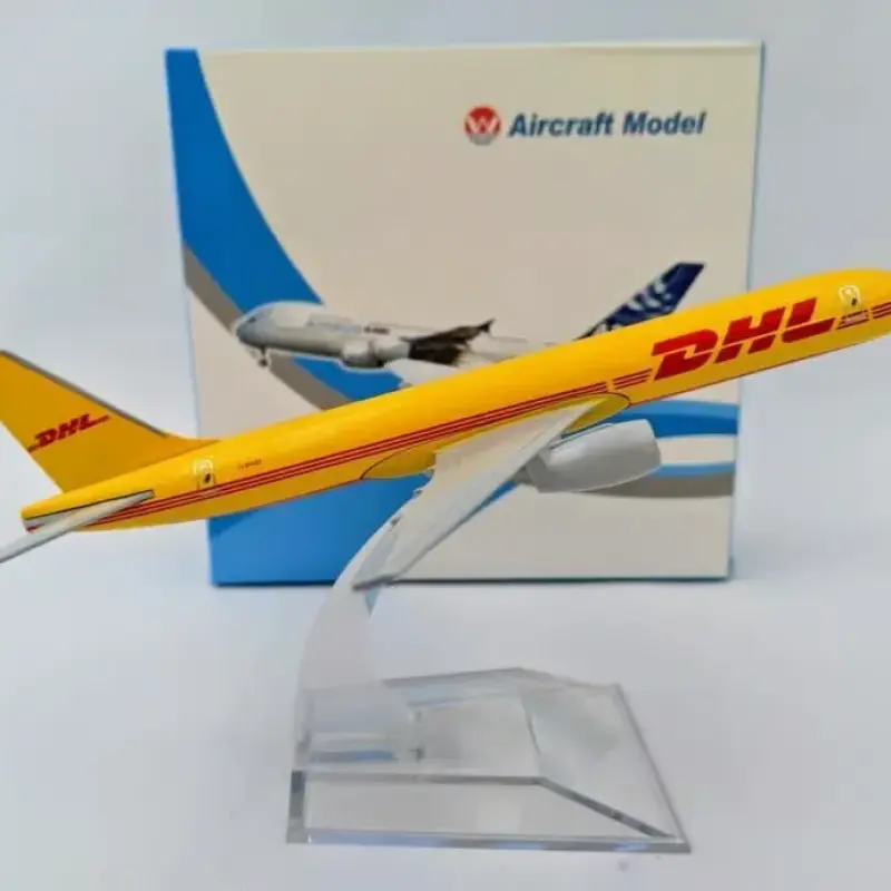 DHL Aviation Metal Aircraft -16cm