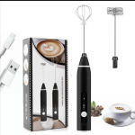 Rechargeable Handheld 3-Speed Adjustable Milk Frother