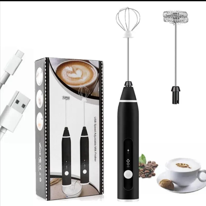 Rechargeable Handheld 3-Speed Adjustable Milk Frother