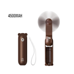JISULIFE F8X Portable Fan & Power Bank 4500mAh – Brown