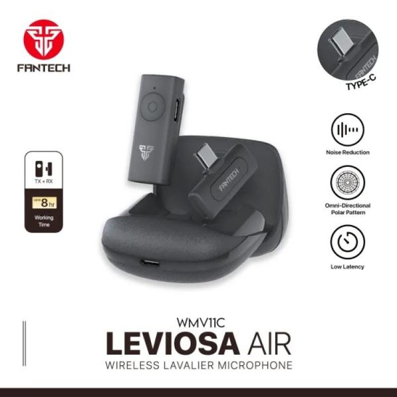 Fantech LEVIOSA AIR WMV11C Wireless Microphone for Type-C Devices (Single Mic)