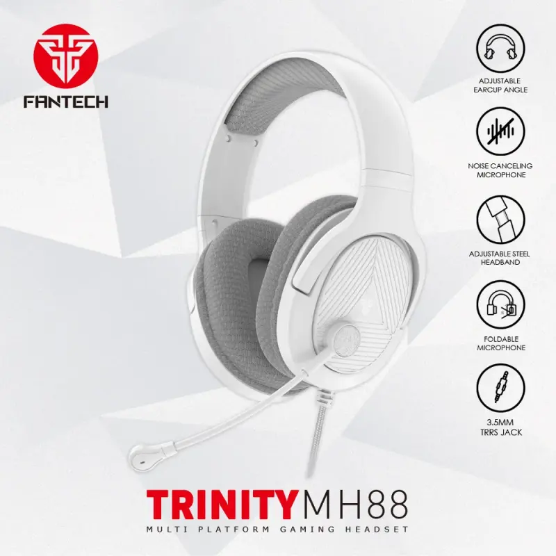 Fantech TRINITY MH88 Space Edition Multiplatform Gaming Headset – White