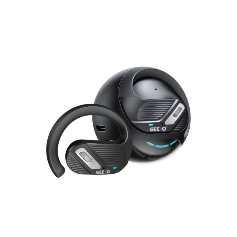 Geeoo T7 Open-Ear Wireless Earbuds – Black