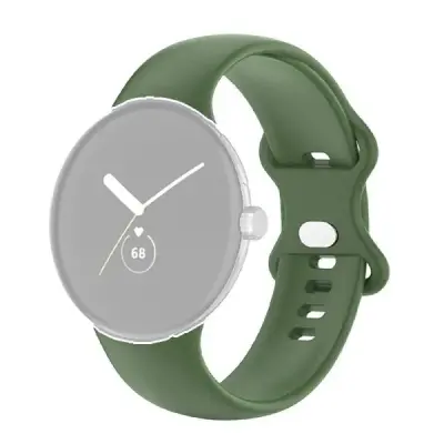 Google Pixel Smartwatch Soft Silicone Straps- Green