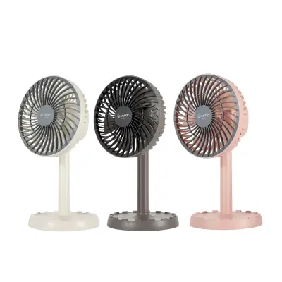 JYSUPER JY-2218 AC/DC Rechargeable 4000mAh Mini Desk Fan – Random Color
