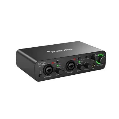 Maono PS22 Audio Interface for Recording, Music Production, Guitar