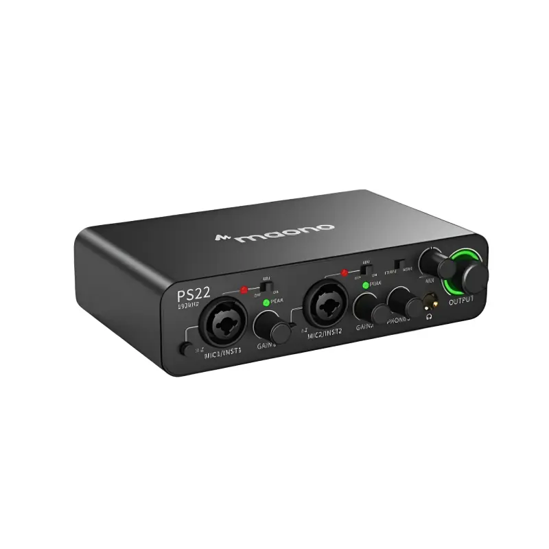 Maono PS22 Audio Interface for Recording, Music Production, Guitar