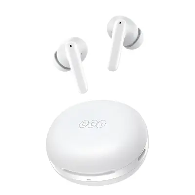 QCY T13 ANC 2 Truly Wireless Earbuds – White Color