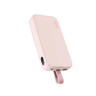 Momax PD5 20,000mAh 22.5W Power Bank with Type-C Cable – Pink