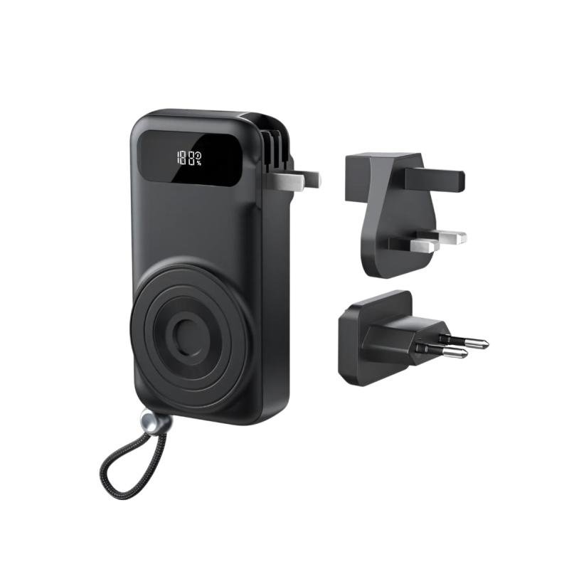 Vention FHXB0 10000mAh 22.5W PD & QC Travel Power Bank – Black