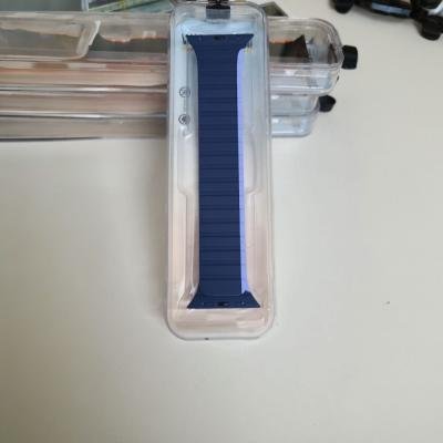 Stop Line Magnet Strap For Smart Watch- 22 mm- Navy Blue+Sky Blue Color
