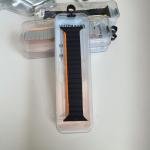 Stop Line Magnet Strap For Smart Watch- 38/40/41mm- Black +Orange Color