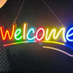GearUP WELCOME Neon Sign For Greetings at Shop, Restaurant , Pharmacy, Cafe