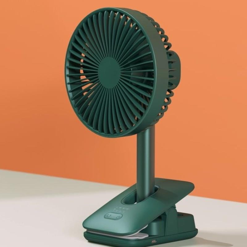 JISULIFE FA13R Rechargeable Clip Fan (8000mAh)- Green Color