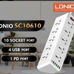LDNIO SC10610 30W 6-Port USB Charger Power Strip