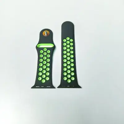 Octopus Soft Silicone Straps 38/40/41mm-Black+Green